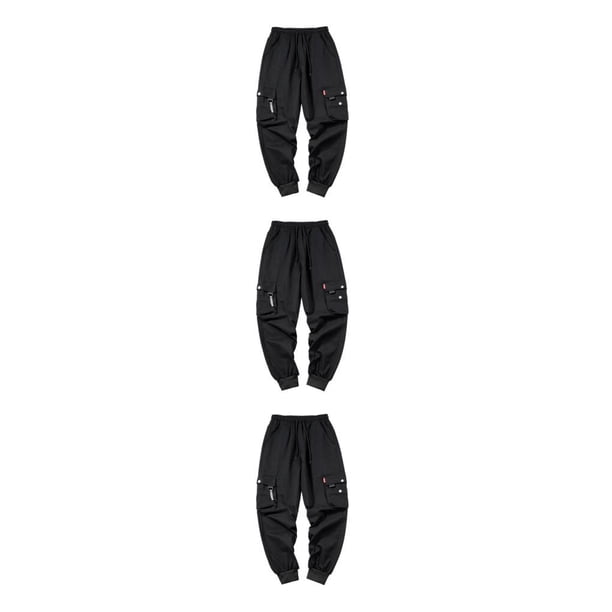 Pantalones Harén Sonducket 603black M Joggers Cómodos y de Moda Pantalones Cargo Multiusos