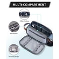 thumbnail image 4 of WANDF Large Toiletry Bag for Men,Toiletry Bag Travel with 10 Securing Band,Water-Resistant Wide Opening Dopp Kit Shave Bag with Wet Pocket,Cosmetic Organizer Makeup Bag(Gray-A), 4 of 9
