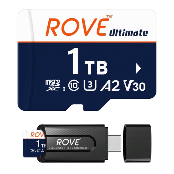 Tarjeta microSD ROVE Ultimate de 1 TB con lector USB 3.2 Tipo-C