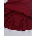 thumbnail image 6 of Zaldita Kids Girls Shiny Rhinestones Ice Skating Dress Sleeveless Ballet Tutu Dress Dance Leotard Burgundy 6, 6 of 7