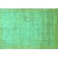 thumbnail image 1 of Ahgly Company Indoor Rectangle Abstract Turquoise Blue Modern Area Rugs, 7' x 9', 1 of 4