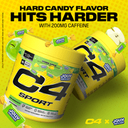 C4 Sport Pre-Workout Powder, Jolly Rancher Green Apple Flavor, 20 Servings