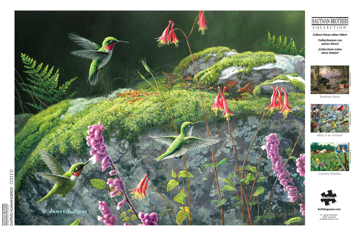 Buffalo Games 1000-Piece Hautman Brothers Dappled Hummingbirds Jigsaw Puzzle