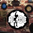 thumbnail image 2 of Chapa ACDC Metal Vintage Pintura Hierro Redonda Pared para El Y Bar 30x30cm, 2 of 9