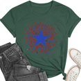 thumbnail image 5 of USA Flag Tee Shirt for Women 4th of July Independence Day Gift T Shirt Casual Short Sleeve American Proud T-Shirt Tops, 5 of 6