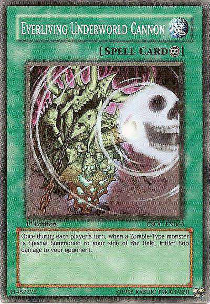 YuGiOh Crossroads of Chaos Common Everliving Underworld Cannon CSOC-EN060