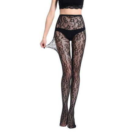 TureClos Fishnet Stocking Hollow Out Pantyhose Lace Solid Color Long Tights Lingerie Calcetines Female Skin Clothing Accessories Hosiery Orange M