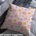 thumbnail image 2 of Homewish Girly Pink Flower Fabric by the Yard 1 Yard, Cartoon Blossoms Floral Room Decor Fabric by the Yard, Teens Girls Kids Female Sewing Fabric, Luxury Bedroom Decor, 2 of 6