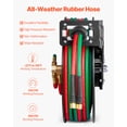 thumbnail image 4 of VEVOR Retractable Welding Hose Reel 1/4 in x 50FT Oxygen Acetylene Rubber Hose R Grade, 4 of 9