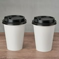 thumbnail image 3 of 8 oz 500 Pack Disposable Paper Coffee Cups, Disposable Paper Cups, Hot Coffee Cups for Office, Party, Home, 3 of 11