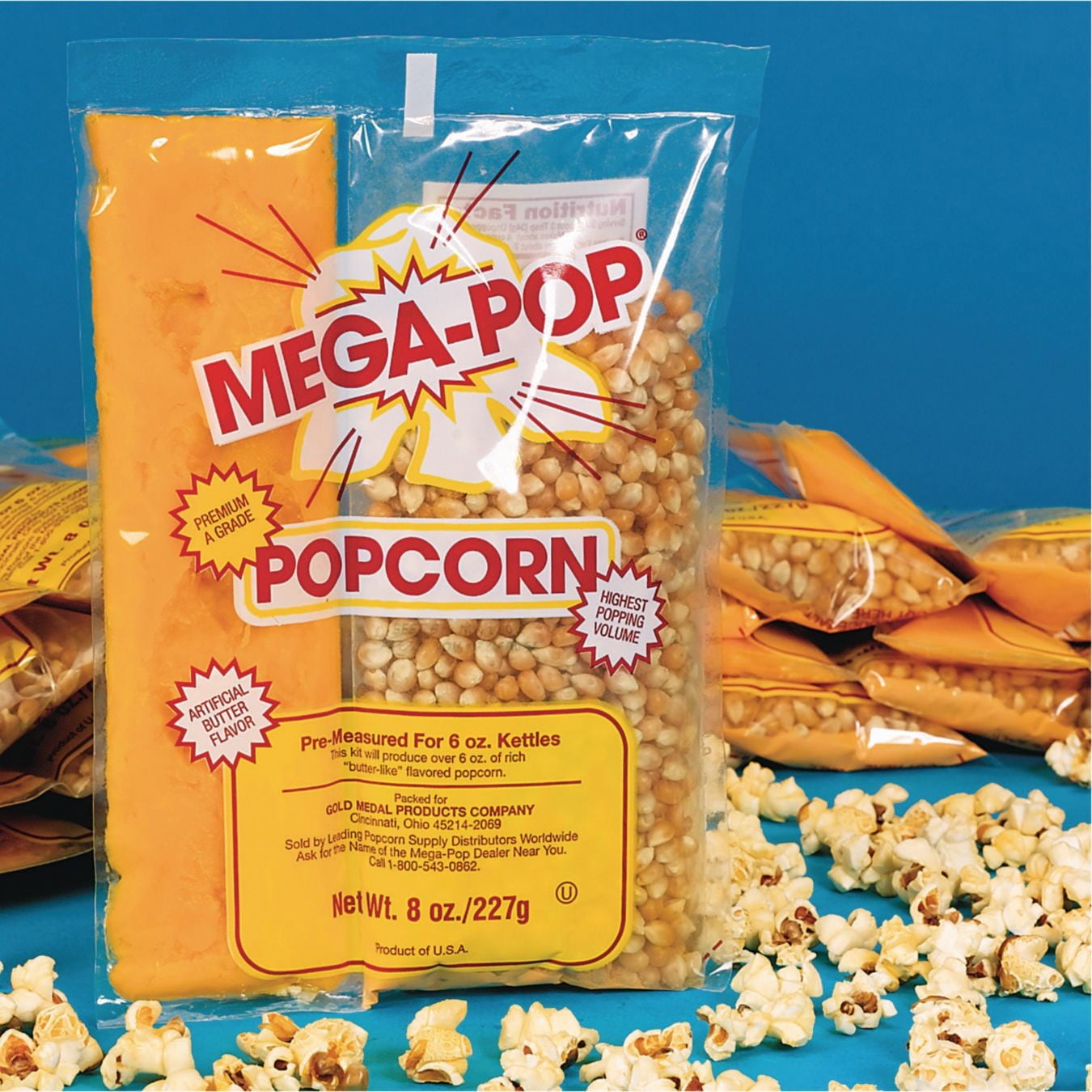 Mega Pop  Corn  Oil  Salt Kit  (case Of