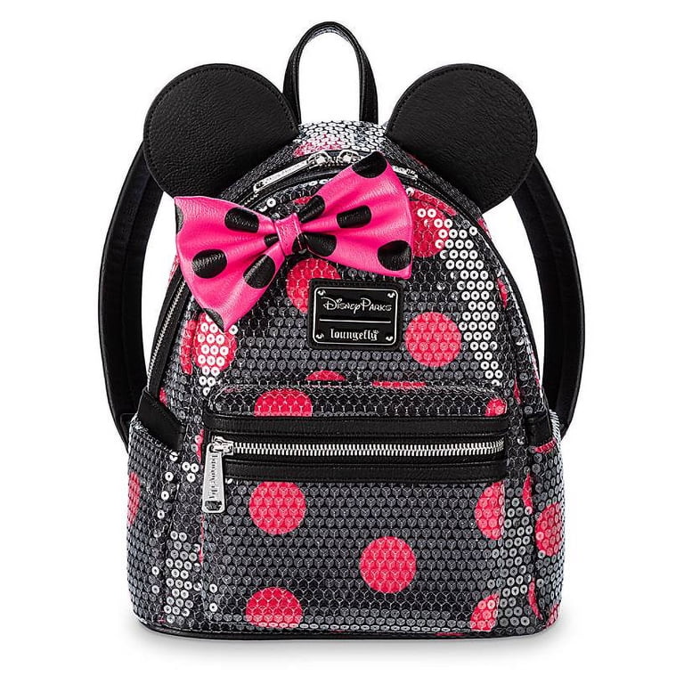 Disney Parks Minnie Mouse Sequined Pink Polka Dot Mini  display picture 2