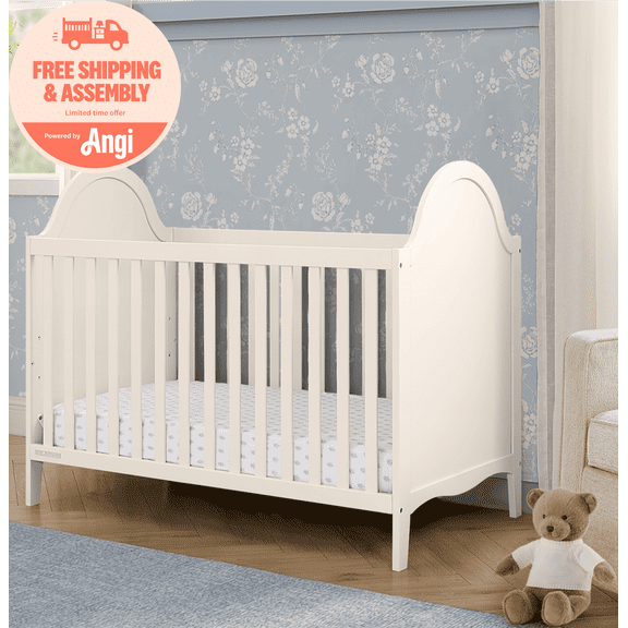 Delta Children Willa 4-in-1 Convertible Crib, Soft Beige