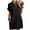Black, variant on SOMER Women’s Summer Dresses Crewneck Short Sleeve Fashion Casual Shift Mini Tunic Dress for Work Beach Vacation 2026 Spring Black XL
