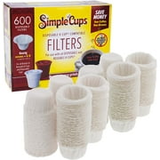 Disposable Filters Compatible with Keurig Brewers- 600 Single Serve Replacement Filters Compatible with Regular and Reusable K Cups- Use Your Own Coffee
