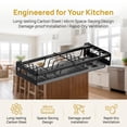 thumbnail image 5 of Aemutady Black Stainless Steel Over Sink Dish Drying Rack Wall Mount Shelf for Plates with Drain Tray, 5 of 6