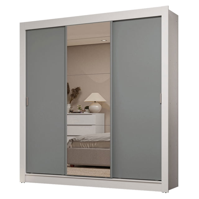 Ropero Closet Madesa Nobre 3 Puertas 1 Espejo BG 3