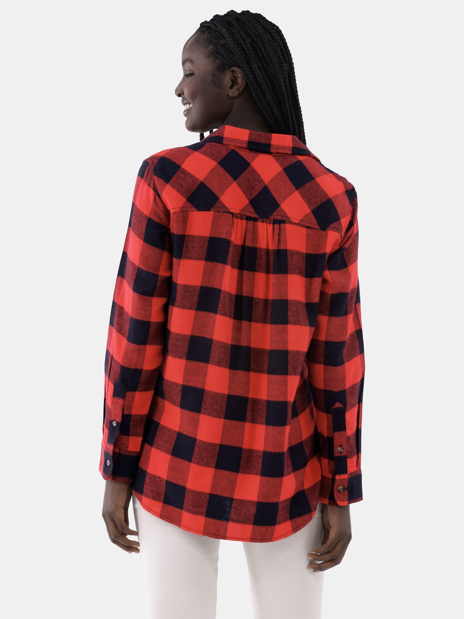 Time and Tru Women's Flannel Shirt, Sizes XS- XXXL