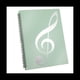 thumbnail image 1 of Carpeta de Partituras, Capacidad de 60 PáGinas, Carpeta/Soporte para Partituras, Se Adapta Al TamañO de Carta A4, Escribible y Desmontable (Verde), 1 of 5