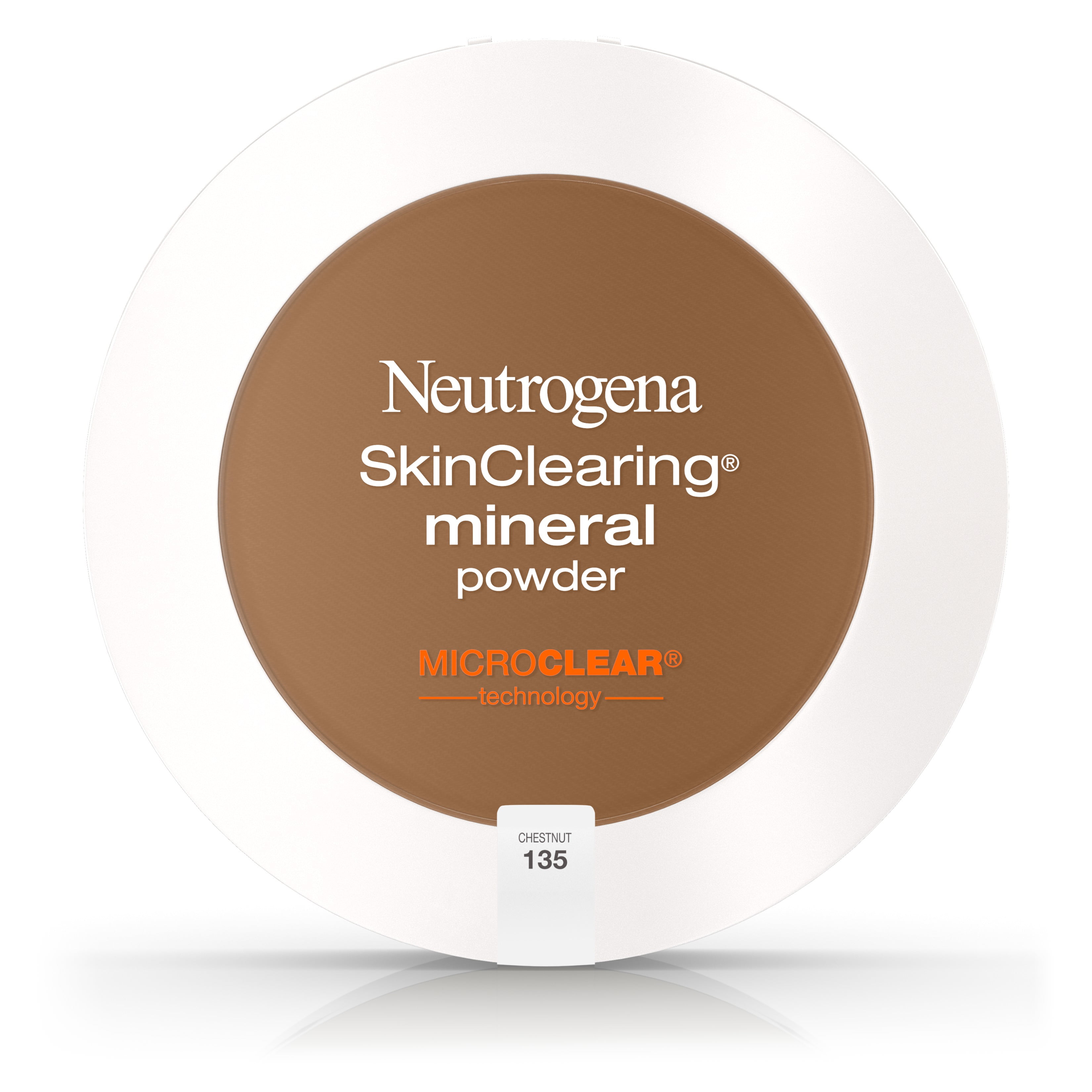 Neutrogena SkinClearing Pressed Powder Compact Makeup, Chestnut, .38 oz