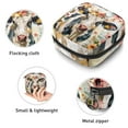 thumbnail image 3 of Sanitary Napkin Storage Bag for Girls Women, Portable First Period Pads Bag Tampons Holder Girls Travel Makeup Bag, Large Capacity Art Cow Floral Oil Painting Style, 3 of 6