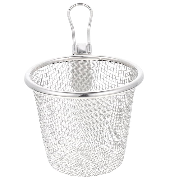 Large Stainless Steel Pasta Strainer Basket for Hot Pot, Noodles, and Cooking - Kitchen Colander