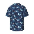 thumbnail image 2 of Easygdp Cartoon Sharks2 Men's Casual Short-sleeved Shirt with Pocket and Button Suitable for Beach Vacation Leisure - Medium, 2 of 7