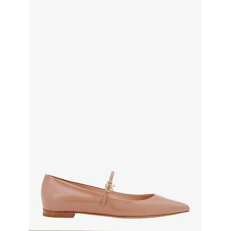 

Gianvito Rossi Woman Ribbon Jane Woman Pink Ballerinas