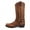 Brown, variant on Cowboy Boots For Men Chunky Calf Boots Winter Boots Heel Mid-Calf Boots Classic Embroidered Old West Style Boots Country Leather Work Boot