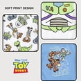 thumbnail image 4 of Disney Toy Story Baby Boys' 3-Pack Short Sleeve Bodysuits Blue White, 4 of 7