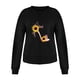 thumbnail image 2 of Gibobby Sudadera oversize mujer Sudadera suelta casual de manga larga con cuello redondo para mujer blusa grande de manga larga(Negro,CH), 2 of 3