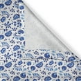 thumbnail image 4 of Ambesonne Flower Valance Pack of 2, Folk Art Design Ethnic Bloom, 54"X12", White Pale Azure Blue, 4 of 5