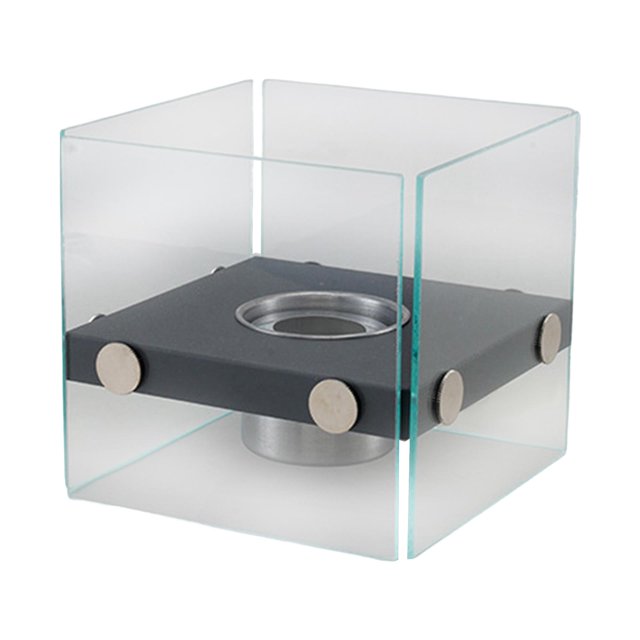 Fogones portátiles de mesa sin humo, centros de mesa, estufas, fogones personales para interiores, dormitorios, mesas de comedor al aire libre, jardín Negro