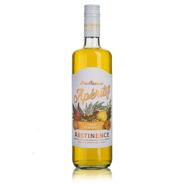 Abstinence Spirits Lemon Aperitif , Award Winning Non-Alcoholic Spirit , 750ml