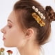 thumbnail image 4 of Minnieouse Pinzas para el cabello para mujer, horquilla brillante, accesorios de maquillaje para peluquería, decoración, horquilla, regalos para Accesorio para el cabello perla ámbar Minnieouse AP004341-02, 4 of 6