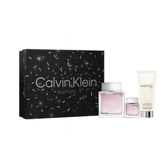 Calvin Klein Euphoria for Men Set: EDT   After Shave Balm   Eau de Toilette 3.3 3.3 0.5oz