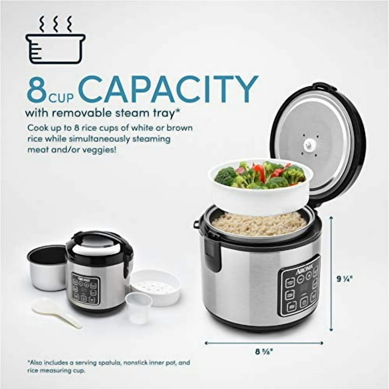 Aroma Housewares 8-Cup Digital Rice/Grain Cooker Food Steamer