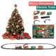 thumbnail image 1 of Decoración de árbol de Navidad, marco de vía de tren, coche de ferrocarril con sonido y luz, regalos de Navidad, tren de Navidad, juguetes eléctricos, 1 of 4