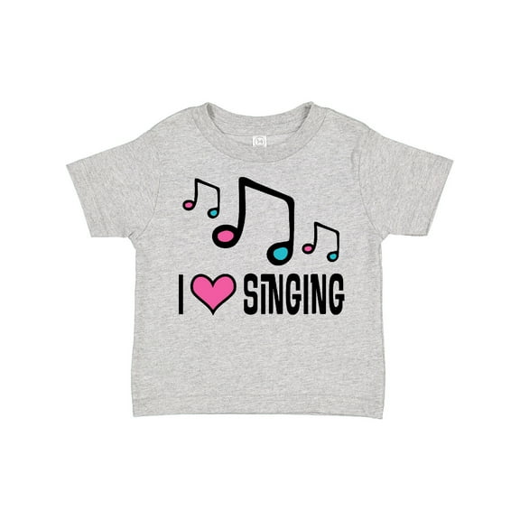 Inktastic Choir Singer Music I Love Singing Girls Toddler T-Shirt