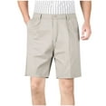 thumbnail image 2 of JIUKE Mens Shorts Flat Front Golf Shorts Dressy Work Straight Fitted Business Casual Shorts with Pockets, 2 of 9