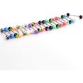 thumbnail image 3 of 30Pcs Stainless Steel Mixed Color Tongue Rings, 16mm Piercing Jewelry, Fade-, Fashionable Body Jewelry for Unique Style Expression, 3 of 8