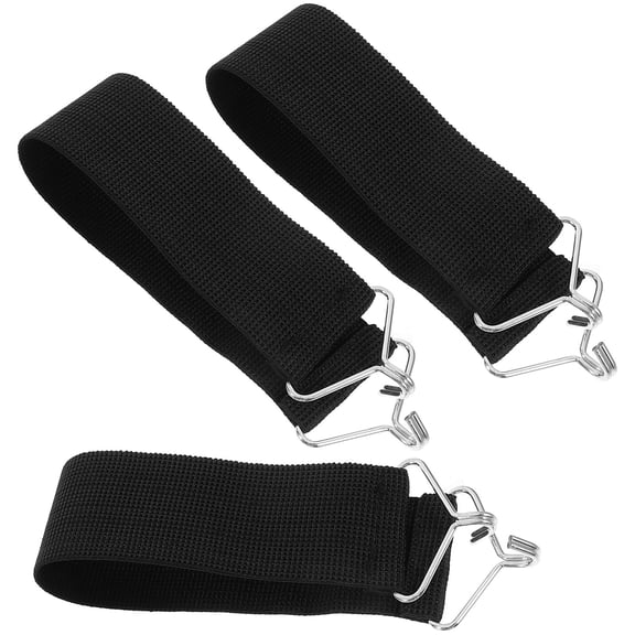 FUTUREORYY Lounge Chair Reinforcement Straps Black for Folding Chair 3Pcs