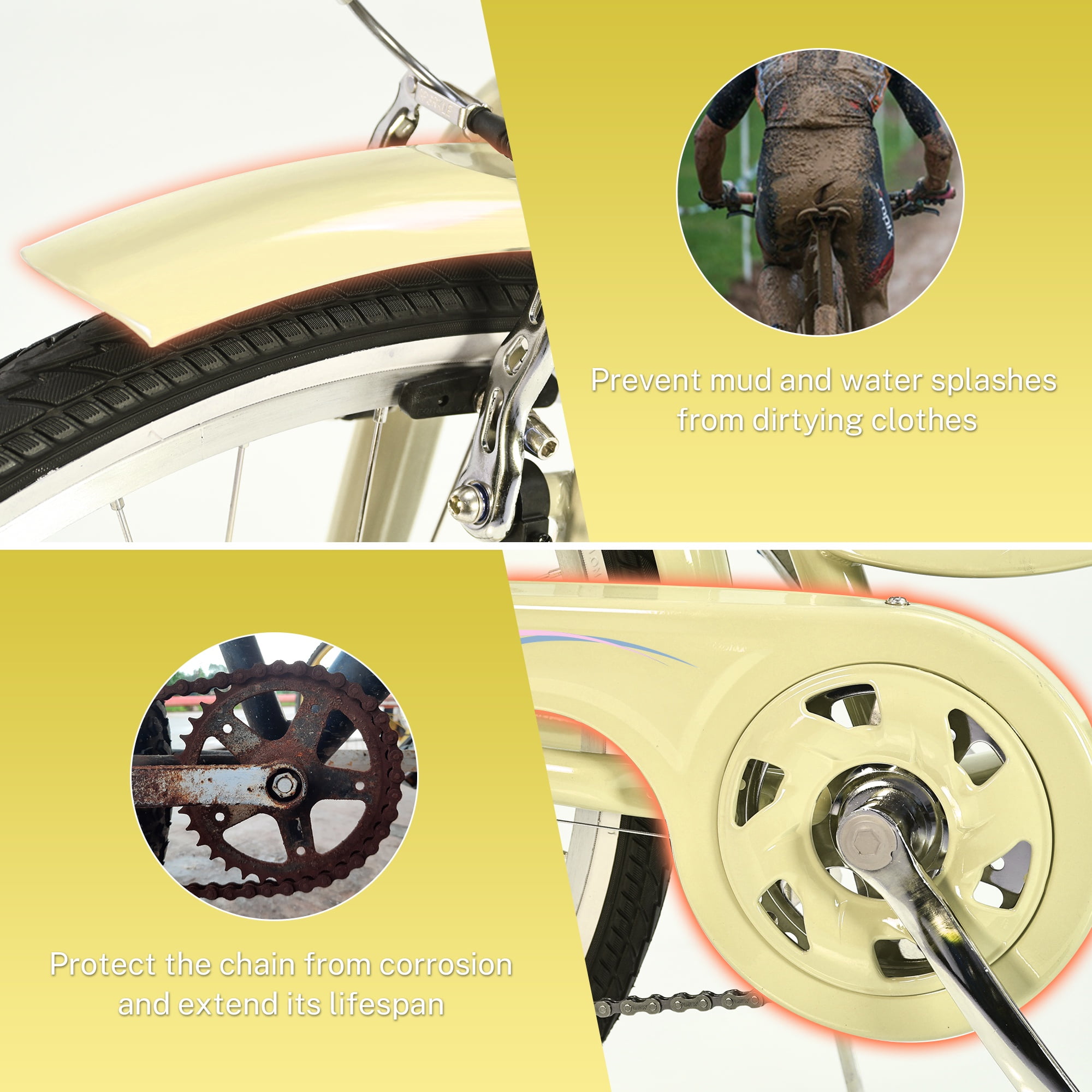 Yellow woca women s huffy beach cruiser