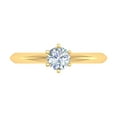 thumbnail image 3 of 1/2 Carat 6-Prong Set Diamond Solitaire Engagement Ring in 10K Yellow Gold (Ring Size 6.75), 3 of 6