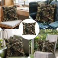 thumbnail image 6 of Vintage Fascination Throw Pillow Cover Abstract Art Dark Green Modern Cotton Linen Cushion Cover Throw Pillow Case with Invisible Zipper for Couch Sofa Bed Chair Car 20x20 Inch, 6 of 9