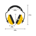 thumbnail image 4 of Zenport EM106 Adjustable Headband Ear Muffs, Yellow with Black, Yellow - 10 Pack, 4 of 4