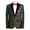 Multicolor, variant on Cloudstyle Men's Shawl Lapel Sequined Blazer, Slim Fit Crinkle-Texture Dinner Jacket for Banquets & Events