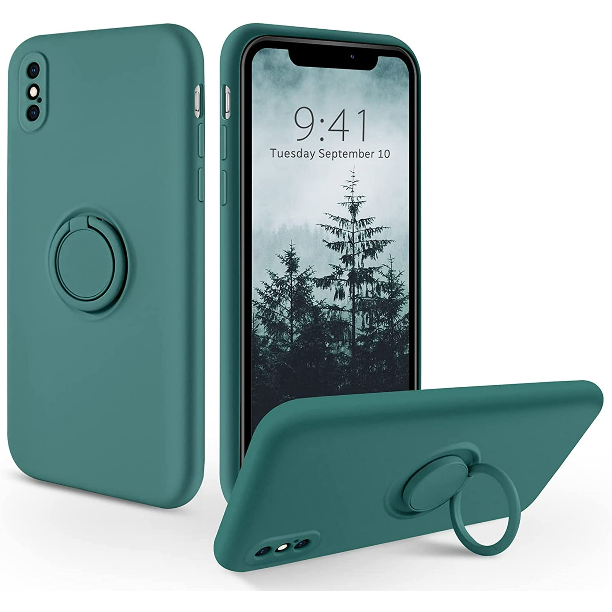 iPhone Xs Case, iPhone X Phone Case, Slim Silicone Soft Rubber