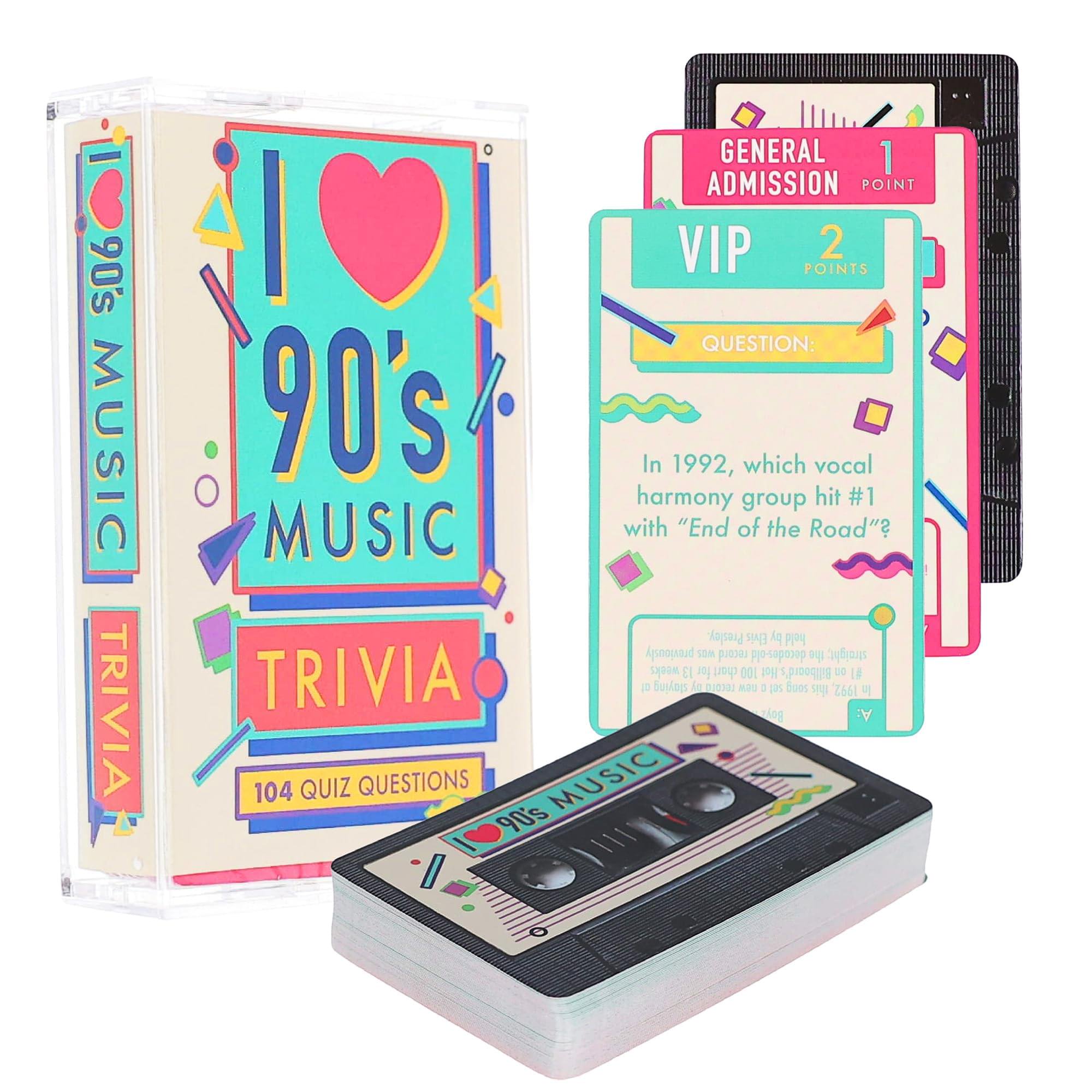 90s Music Trivia Card Game