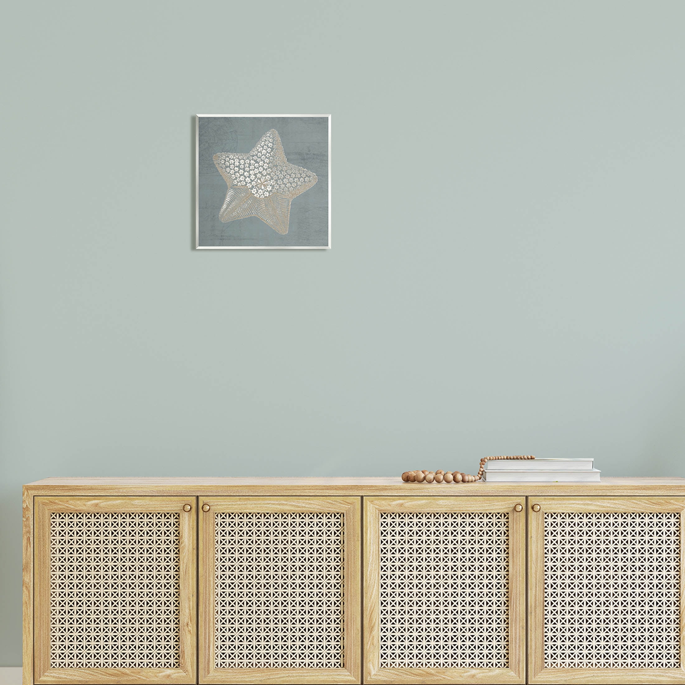 Patterned Starfish Aquatic Sea Life Animals & Insects Graphic Art Unframed Art Print Wall Art